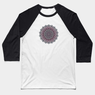 Fancy Mandala Design Baseball T-Shirt